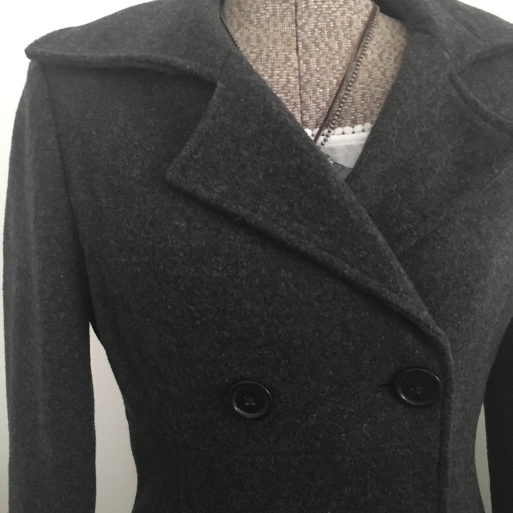 Wool fully lined 3/4 length coat